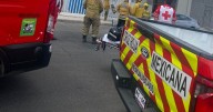 Trabajador sufre descarga eléctrica en techo de comercio en Mexicali