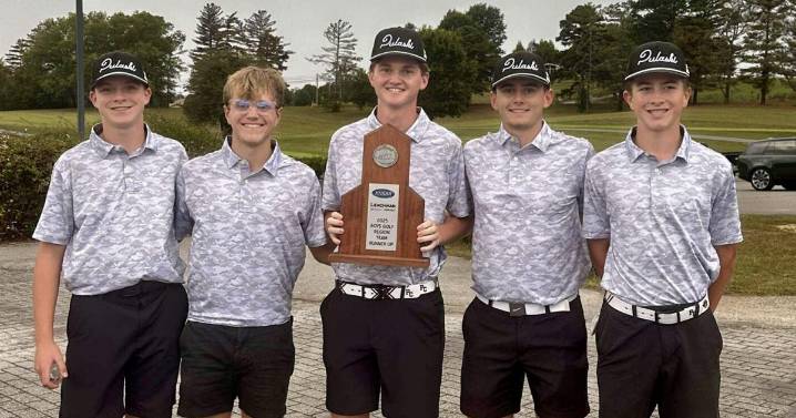 Pulaski finishes second at boys' golf region