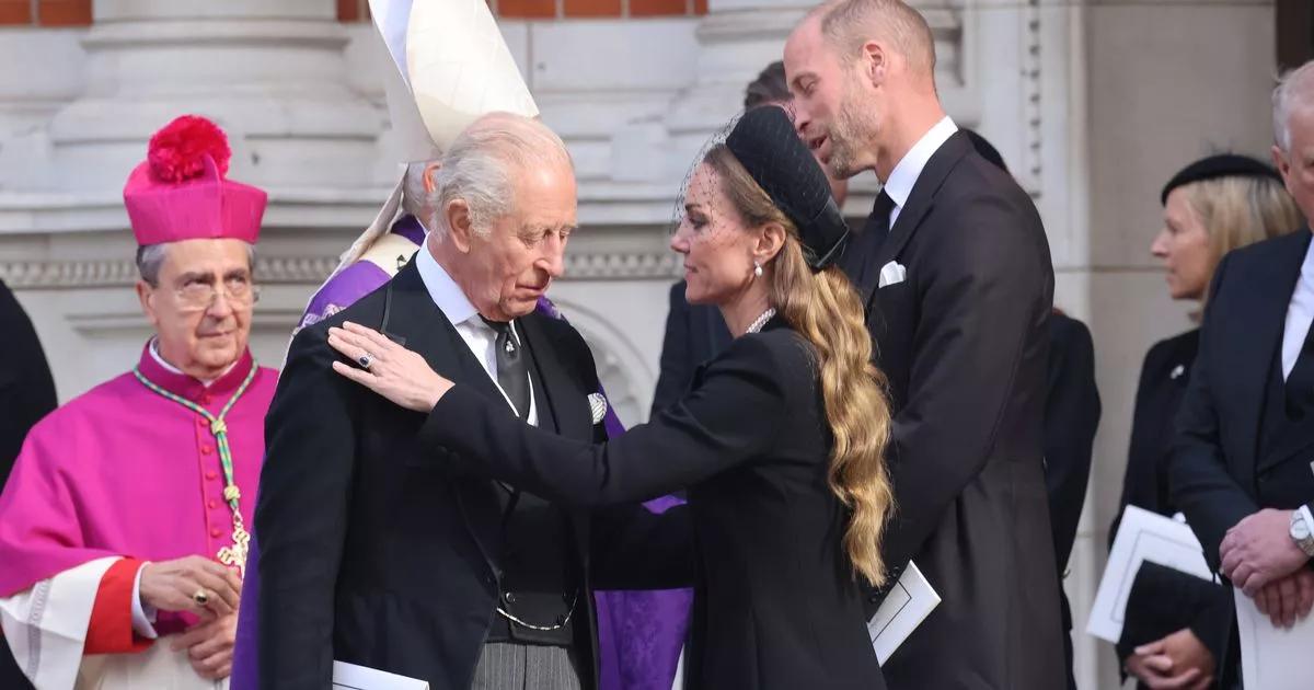 Kate Middleton and King Charles share sweet moment outside Westminster Cathedral