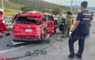 Aparatoso accidente deja tres heridos