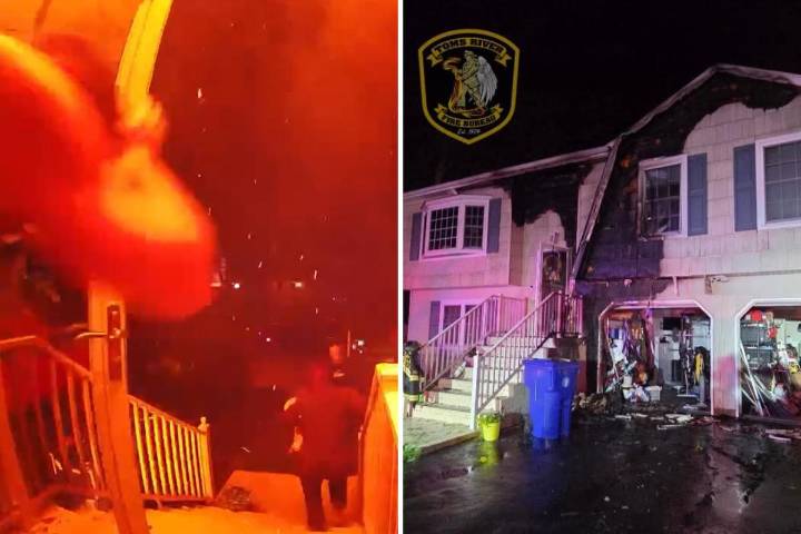 Ring video of fire: Neighbor saves family from house fire