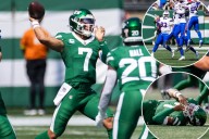 Jets dismantled by Bills as Justin Fields exits in concussion scare