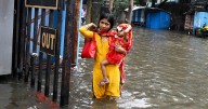 At least 12 dead as record rain floods India's Kolkata