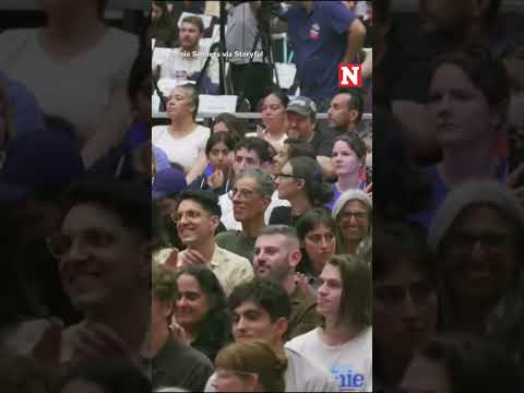 Heckler Disturbs Town Hall With Zohran Mamdani And Bernie Sanders
