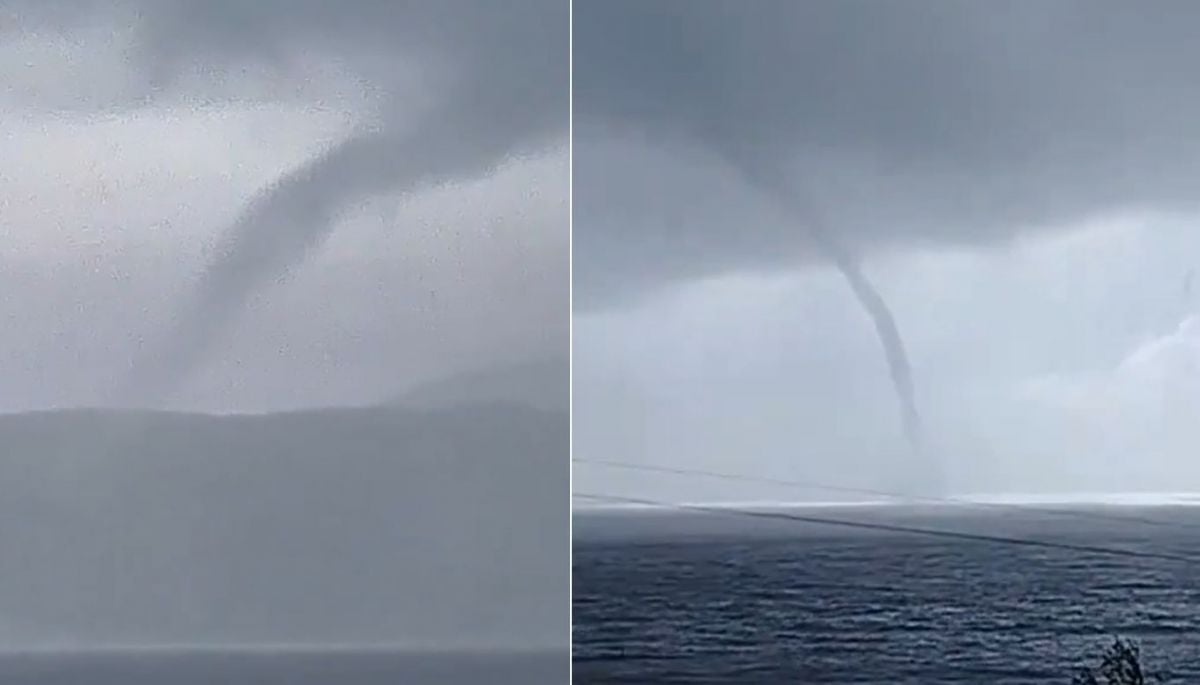 VIDEOS | trombas marinas se generaron en la zona sur: Armada emitió aviso para cinco regiones