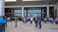 Arriban militantes a Expo Chihuahua por Asamblea Municipal del PAN
