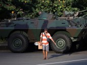 Women’s groups gather in front of parliament in Indonesia amid protests