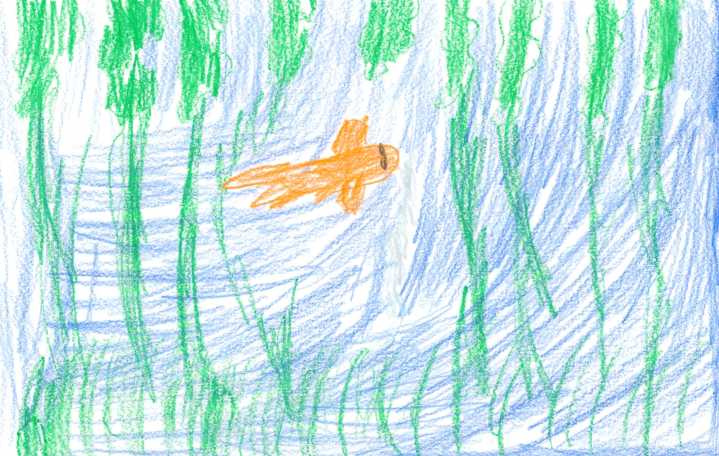 Weather Drawing: Great day for Mr. Goldfish