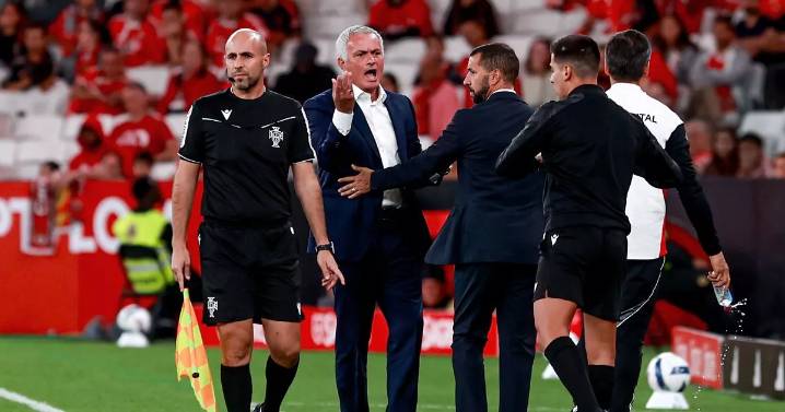 Ex-Man United boss Jose Mourinho instantly sparks Benfica controversy with furious referee rant