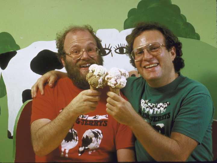 Here’s how Ben & Jerry’s founding duo built an ice cream empire from an old gas station