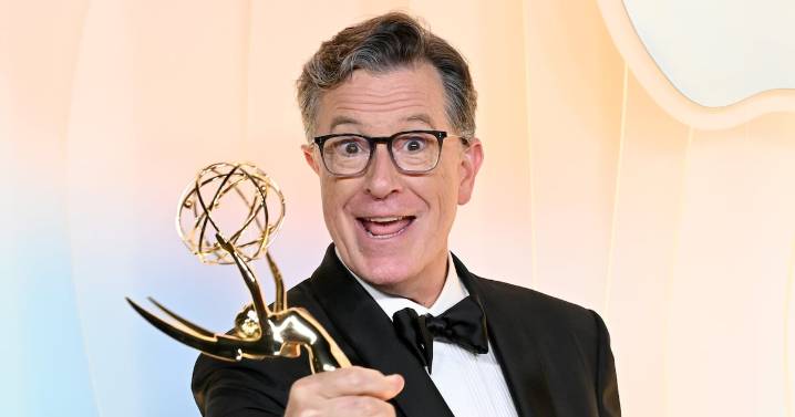 Stephen Colbert Roasts Awards-Obsessed Trump After Emmy Win