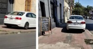No le importa nada: norteño estaciona su auto en la vereda y los vecinos no dan más