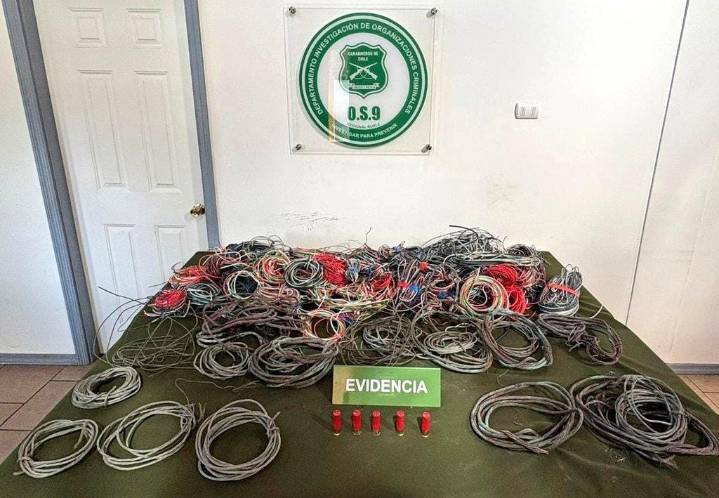 Carabineros de OS9 detuvo en Coihueco a sujeto que tenía en su poder cables de alta tensión robado en la región.