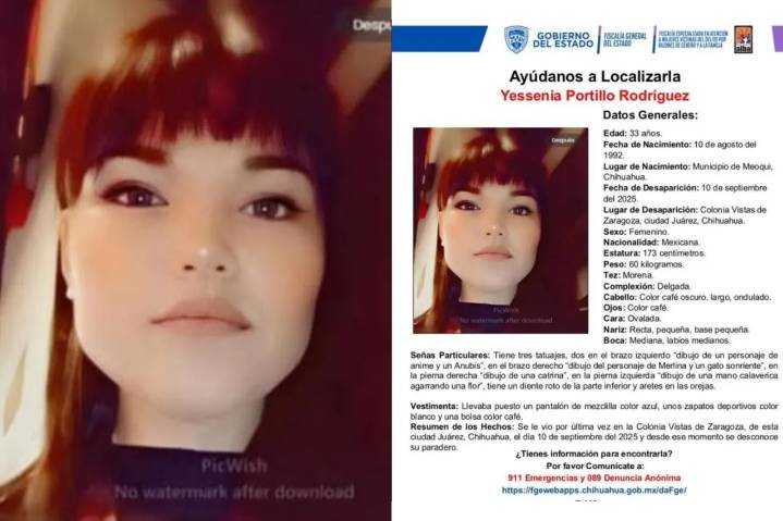 Piden ayuda para localizar a Yessenia; desapareció en Vistas de Zaragoza
