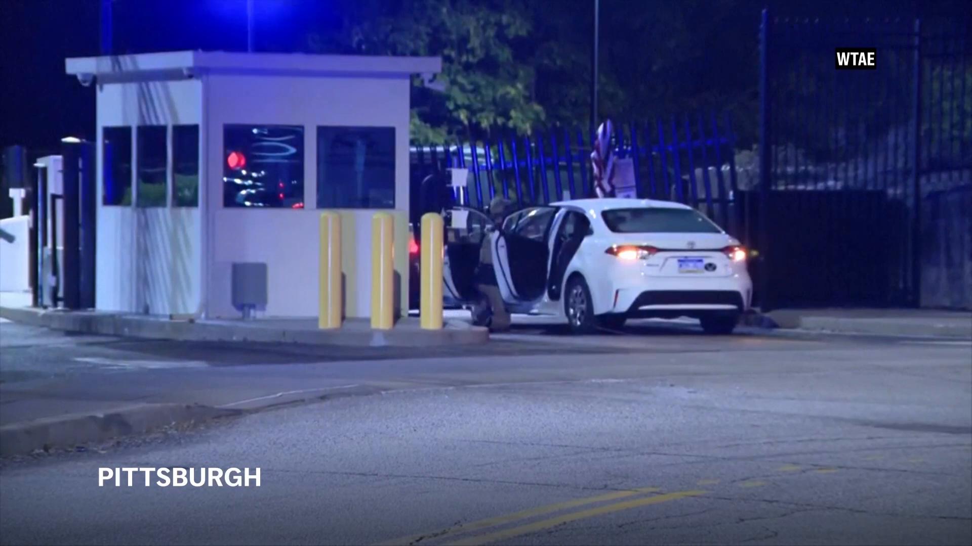 Suspect in custody after driver rams car into staffed security gate at FBI building in Pittsburgh