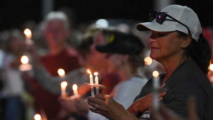 Crowds pay tribute to Charlie Kirk at vigils in Greenville, Anderson