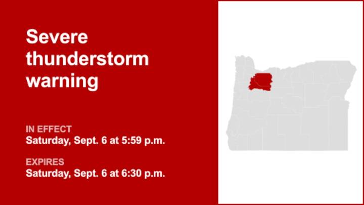 Update: Thunderstorms with quarter-sized hail in Clackamas and Marion counties Saturday