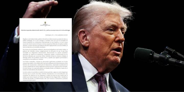 Embajada de Colombia en EE.UU. contestó a la descertificación: negó que “Colombia haya incumplido sus obligaciones internacionales”