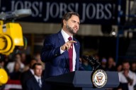 ‘Jobs! Jobs! Jobs!’: See photos as Vice President JD Vance visits, speaks at Michigan factory
