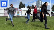 South Gippslanders brave mud and rain for the annual Gumboot Gift