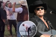 Zach Bryan hops fence, tries to fight Gavin Adcock at music festival