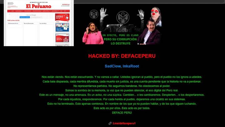 Hackean al diario El Peruano y eliminan normas legales