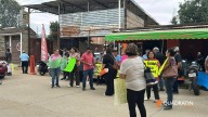 Protestan trabajadores de Choferes del Sur contra modelo BinniBus