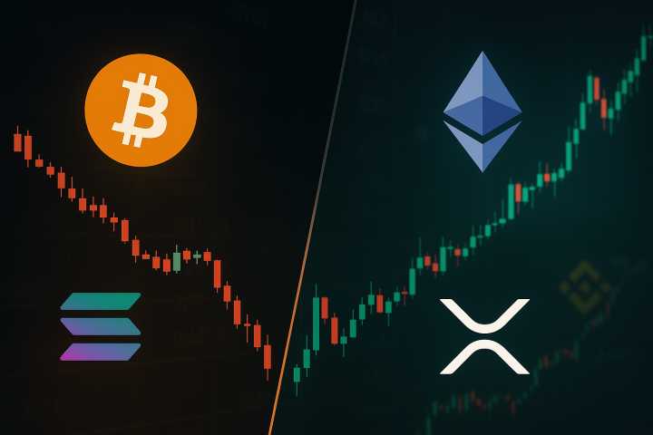 Crypto OI Mixed: Bitcoin, Solana Down, While ETH, XRP Up