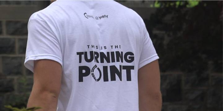 Supporters and protesters react to Blacksburg Turning Point USA event
