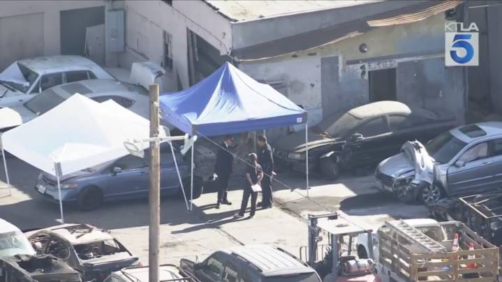 L.A. police investigating human remains found in car at another tow yard