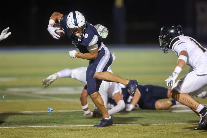 Jordan Toribio’s late score helps St. John’s Prep football defeat Springfield Central (photos)
