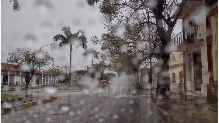 Entre Ríos: martes con probabilidad de chaparrones, lluvias y tormentas aisladas