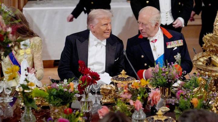 Trump hails 'highest honour of my life' at state banquet - as King references trade, Ukraine and environment