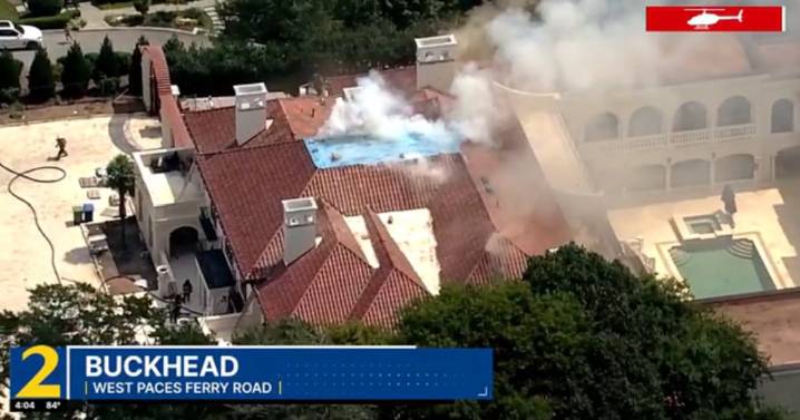 Buckhead mansion seen in ‘Zombieland’ catches on fire