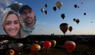 ¡Ya son los Ramírez! Los Ramsey disfrutan de paseo en globo y los afición pide que se cambien de apellido
