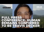 FULL PRESS CONFERENCE: DNA evidence confirms Travis Decker is dead, says Chelan County sheriff