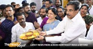 Odisha Governor Kambhampati visits Jobra Durga Puja pandal in Cuttack