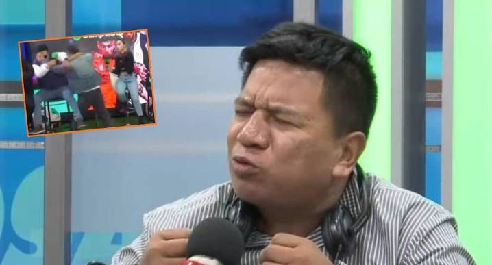 ‘El galletazo’ de Chevaristo a Silvio Valencia en acalorado debate EN VIVO | VIDEO Evaristo Cruz, ‘Chevaristo’, agredió a Silvio Valencia durante transmisión EN VIVO.