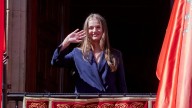 Leonor se gana a los vecinos de Viana y se emociona en los jardines dedicados a Serrat, vinculado desde niño a esta localidad