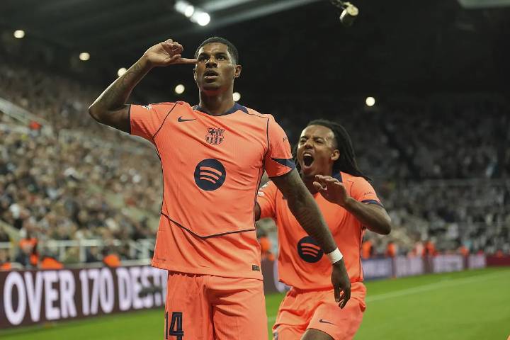 Champions: Rashford se agiganta para tumbar al Newcastle y llevar al Barça a la primera victoria en Champions