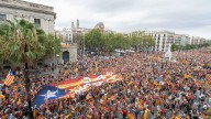 Unas 40.000 personas desafían la apatía independentista y se manifiestan en la Diada