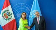 Dina Boluarte se reúne con António Guterres en la ONU
