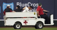 D-backs OF Lourdes Gurriel Jr. carted off field after leg injury vs. Rangers
