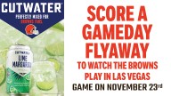 Enter for a chance to win a trip to Las Vegas for Browns vs. Raiders