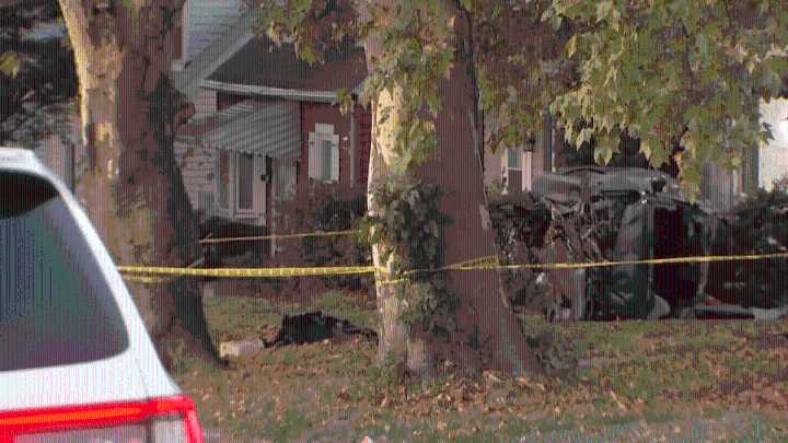Driver fleeing police crashes vehicle outside Lehigh County home