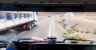 Conductor capta imprudente maniobra de otro chofer en peligrosa curva de la Ruta 1