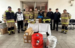 Cuerpo de Bomberos de Rengo realiza importante entrega de material menor a sus compañías