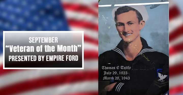FLAG TO HONOR The Memory of Thomas E. Tuttle, KIA during WWII and Acushnet VFW Namesake