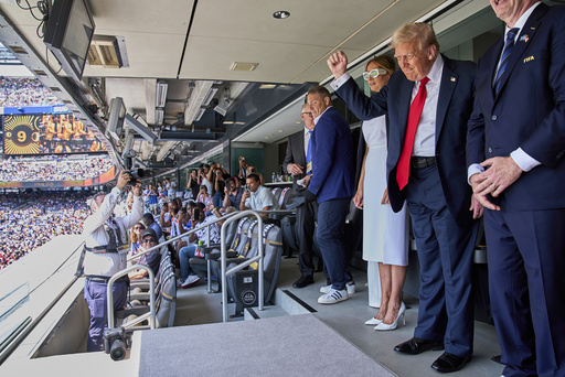 A Trump le encanta el protagonismo en los deportes, especialmente cuando se centra en él.