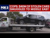 International auto theft smuggling ring sent $40M of vehicles to Middle East